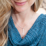 Martina Hamilton Heaven | Sterling Silver Bar Pendant Large