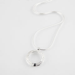 Martina Hamilton Heaven | Sterling Silver Circle Pendant Medium