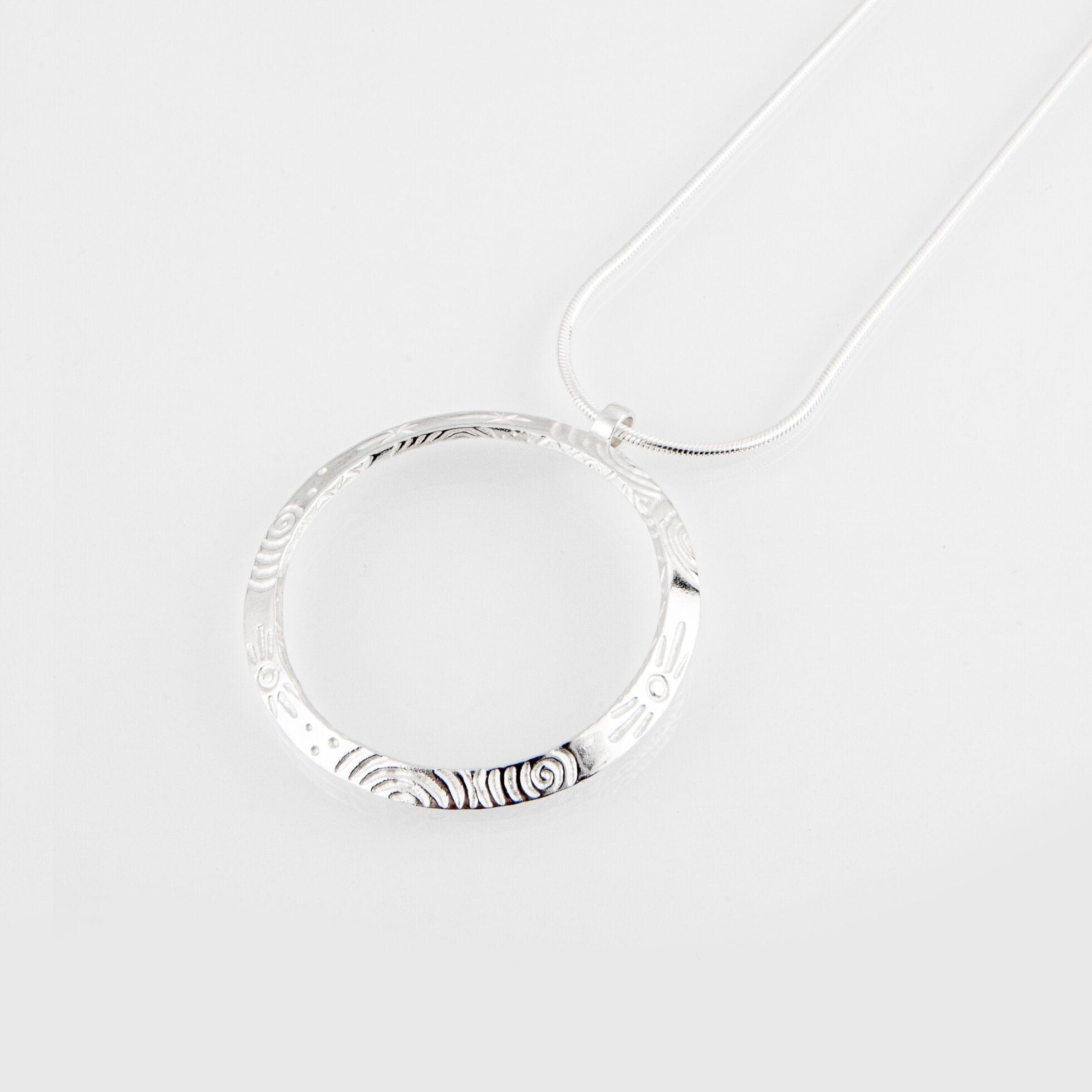 Martina Hamilton Heaven | Sterling Silver Circle Pendant Signature