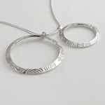 Martina Hamilton Heaven | Sterling Silver Double Circle Pendant Large