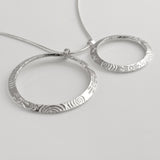 Martina Hamilton Heaven | Sterling Silver Double Circle Pendant Large