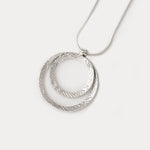 Martina Hamilton Heaven | Sterling Silver Double Circle Pendant Large