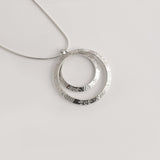 Martina Hamilton Heaven | Sterling Silver Double Circle Pendant Large