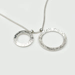 Martina Hamilton Heaven | Sterling Silver Double Circle Pendant Medium