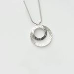 Martina Hamilton Heaven | Sterling Silver Double Circle Pendant Medium