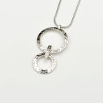 Martina Hamilton Heaven | Sterling Silver Double Circle with Bar Pendant