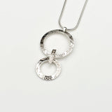 Martina Hamilton Heaven | Sterling Silver Double Circle with Bar Pendant