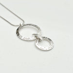 Martina Hamilton Heaven | Sterling Silver Double Circle with Bar Pendant