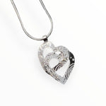 Martina Hamilton Heaven | Sterling Silver Double Heart Pendant Medium