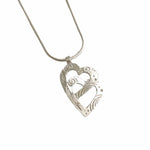 Martina Hamilton Heaven | Sterling Silver Double Heart Pendant Medium