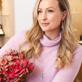 Martina Hamilton Leaf | Sterling Silver and 9ct Solid Gold Pendant Signature