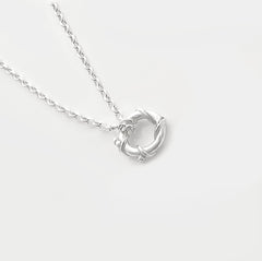 Martina Hamilton Nebula | Sterling Silver Circle Pendant Petite