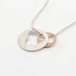 Martina Hamilton Shell | Sterling Silver and 10ct Solid Rose Gold Pendant Large