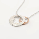 Martina Hamilton Shell | Sterling Silver and 10ct Solid Rose Gold Pendant Large