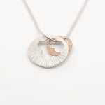 Martina Hamilton Shell | Sterling Silver and 10ct Solid Rose Gold Pendant Large