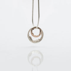 Martina Hamilton Shell | Sterling Silver and 10ct Solid Rose Gold Pendant Small