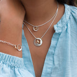 Martina Hamilton Shell | Sterling Silver and 10ct Solid Rose Gold Pendant Small