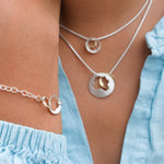 Martina Hamilton Shell | Sterling Silver and 10ct Solid Rose Gold Pendant Small