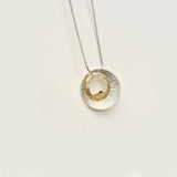 Martina Hamilton Shell | Sterling Silver and 9ct Solid Yellow Gold Pendant Large