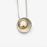 Martina Hamilton Shell | Sterling Silver and 9ct Solid Yellow Gold Pendant Large