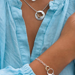 Martina Hamilton Shell | Sterling Silver and 9ct Solid Yellow Gold Pendant Medium