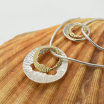Martina Hamilton Shell | Sterling Silver and 9ct Solid Yellow Gold Pendant Medium