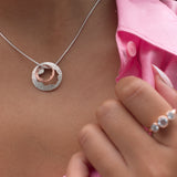 Martina Hamilton Shell | Sterling Silver and 9ct Solid Yellow Gold Pendant Medium