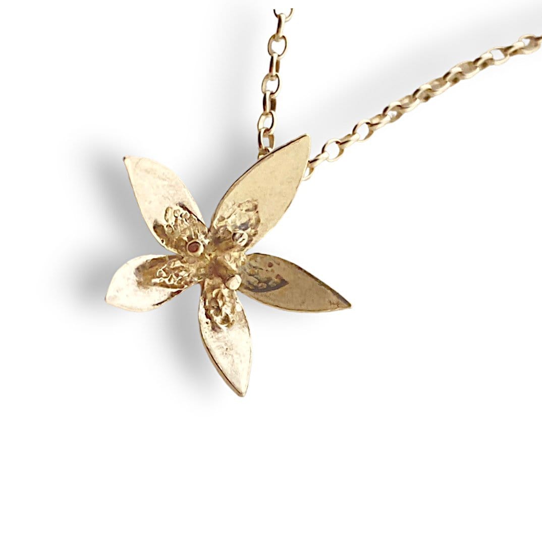 Martina Hamilton Star Flower | 9ct Solid Gold Pendant Medium