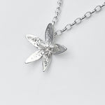 Martina Hamilton Star Flower | Sterling Silver Bell Chain Pendant Small