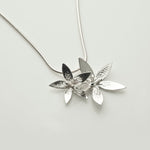 Martina Hamilton Star Flower | Sterling Silver Double Floral Pendant