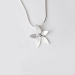 Martina Hamilton Star Flower | Sterling Silver Pendant Medium