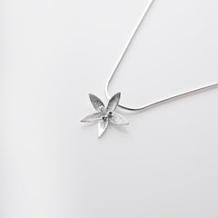 Martina Hamilton Star Flower | Sterling Silver Pendant Small