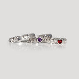Martina Hamilton Droplet | Sterling Silver and Semi Precious Stone Ring