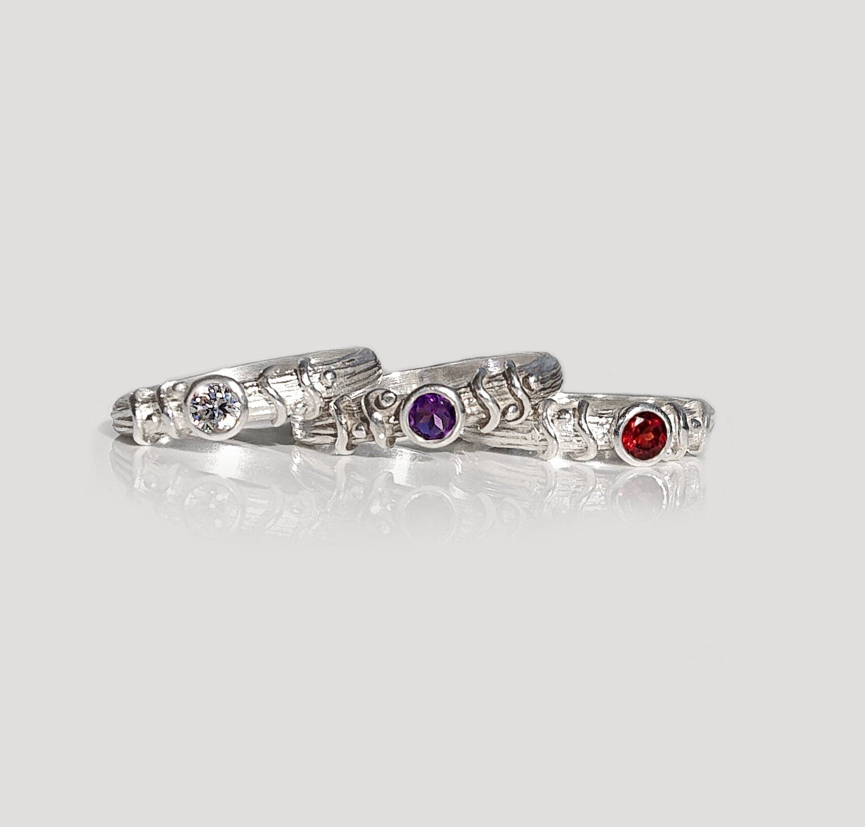 Martina Hamilton Droplet | Sterling Silver and Semi Precious Stone Ring