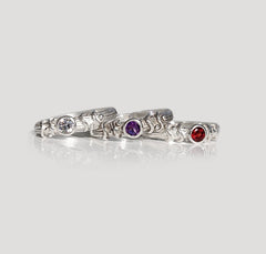Martina Hamilton Droplet | Sterling Silver and Semi Precious Stone Ring