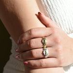 Martina Hamilton Ériu | Claddagh Sterling Silver Ring with Solid Gold Heart