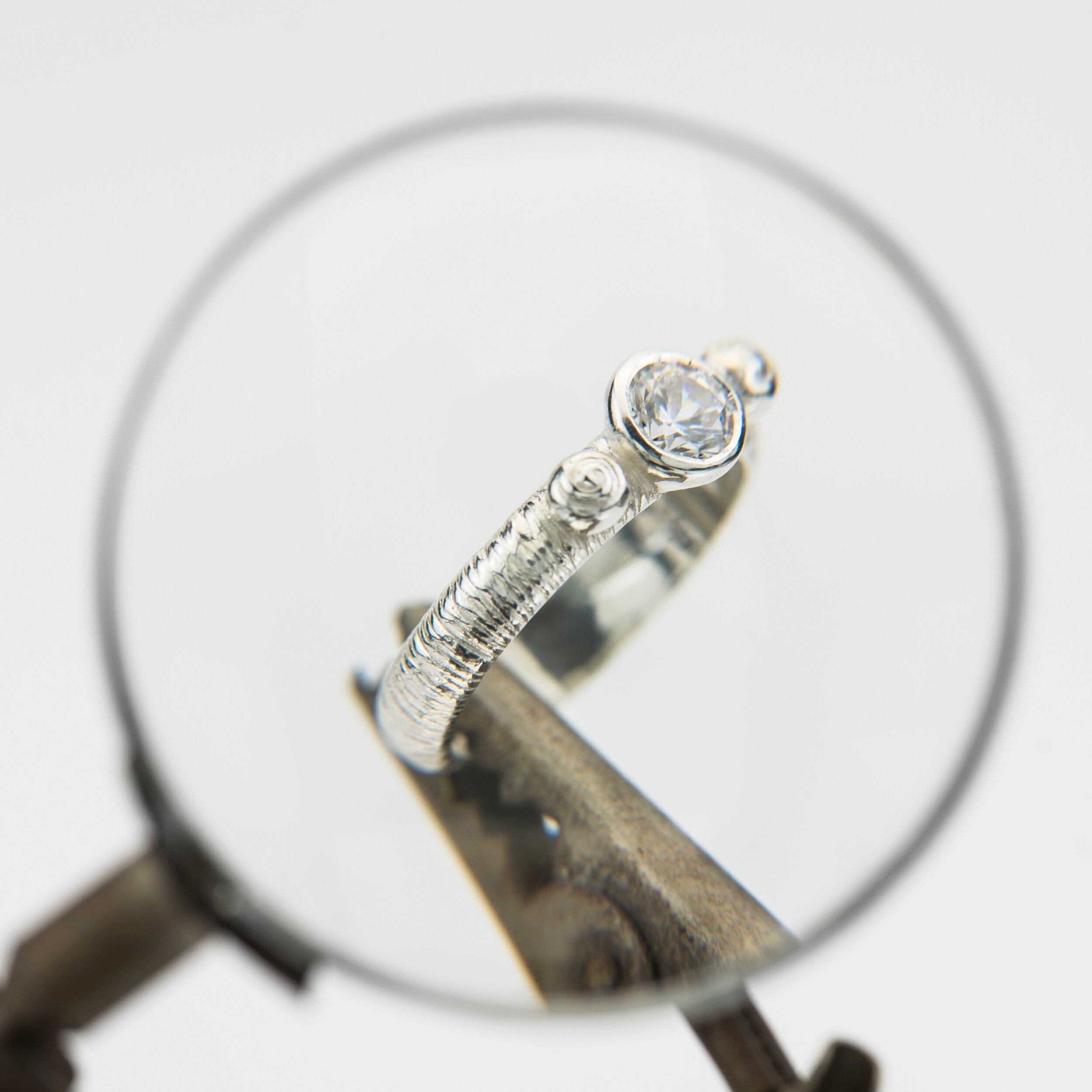 Martina Hamilton Love Poem | Sterling Silver and 6mm Round Semi Precious Gemstone Ring