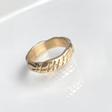 Martina Hamilton M Ogham | Solid Gold Grá Love Ring 5mm Band
