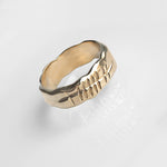 Martina Hamilton M Ogham | Solid Gold Grá Love Ring 8mm Band