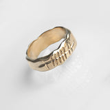 Martina Hamilton M Ogham | Solid Gold Grá Love Ring 8mm Band