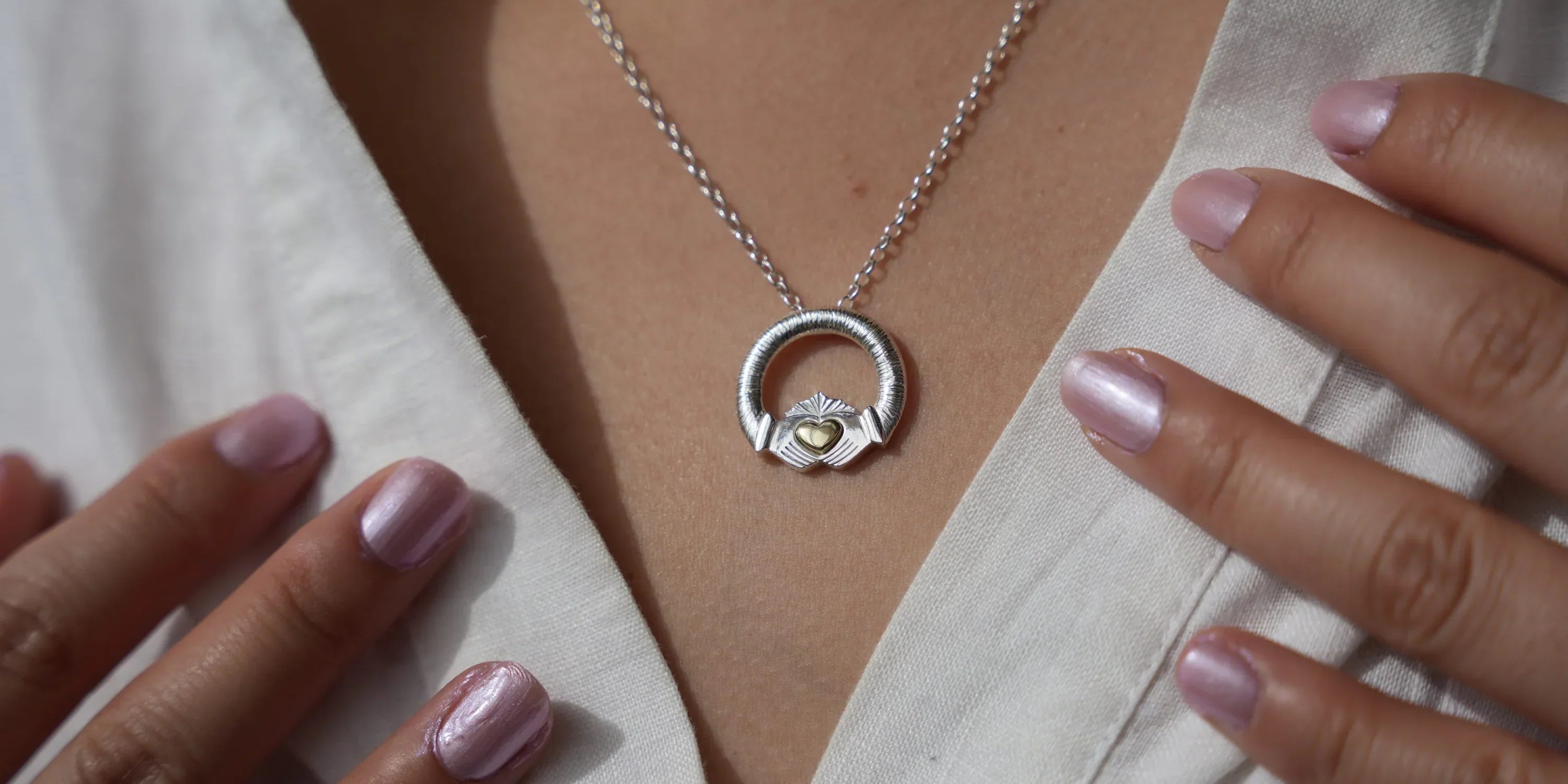 Introducing Our Ériu Claddagh Pendant: A New Chapter in Martina Hamilton’s Ériu Collection