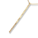 Heaven | 9ct Solid Gold Bar Pendant Signature