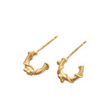 Nebula | 9ct Solid Gold Open Circles Earrings Petite