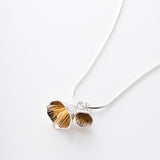 Shell Cone | Sterling Silver and 22ct Gold Plated Double Pendant Medium