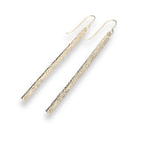 Heaven | 9ct Solid Gold Bar Drop Earrings Large