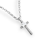 Shamrock | Sterling Silver Simple Cross Pendant