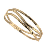 Reflections | 9ct Solid Gold Three Strand Bangle