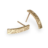 Heaven | 9ct Solid Gold Bar Stud Earrings Small