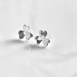 Shamrock | Sterling Silver Stud Earrings