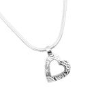 Heaven | Sterling Silver Heart Pendant Small